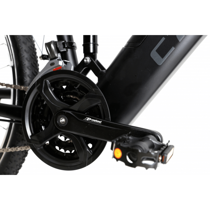 Электровелосипед E- Crosser Raptor 29"; (350 Вт, 36 В, 13 А/ч); гидравлика; вилка Suntour; Shimano Altus 3*8S, черно-красный