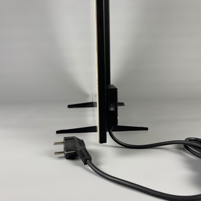 Керамический инфракрасный обогреватель ZENHEISSER 120х60 950W Max H-1200 с кнопкой, белый глянец