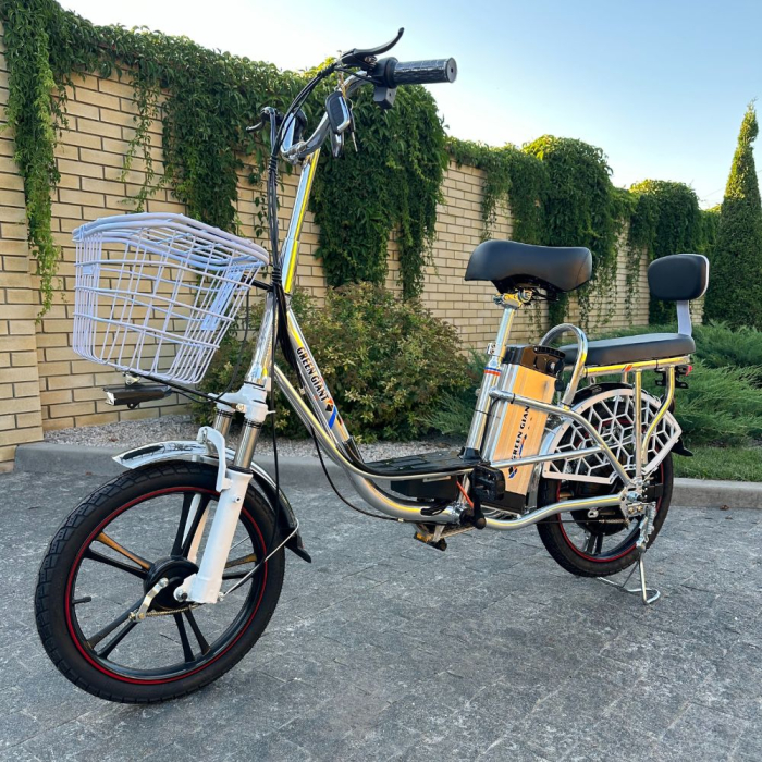 Электровелосипед Green Giant U18 Eco (600 W 48 V 15 Ан) Хром
