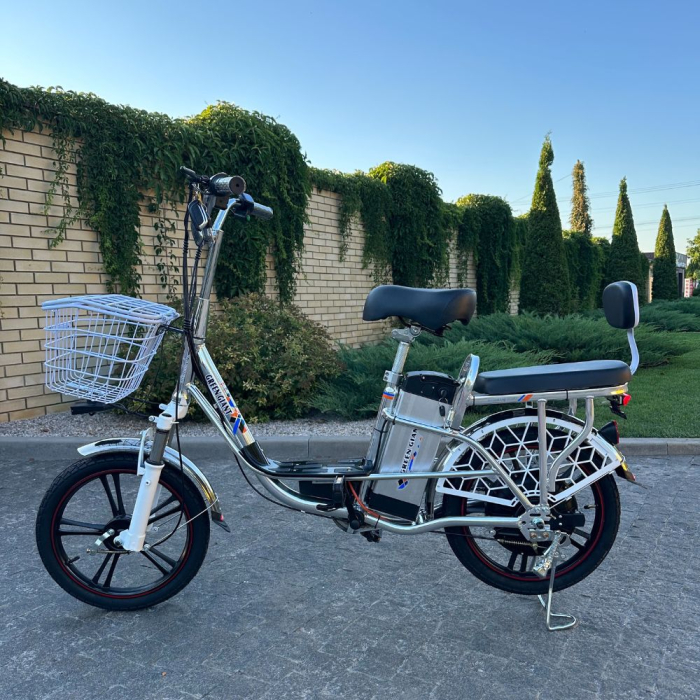 Электровелосипед Green Giant U18 Eco (600 W 48 V 13 Ан) Хром