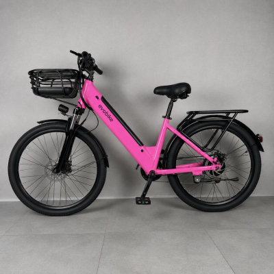 Електровелосипед EVOBIKE Vivo N1 (48V 13Ah 600W ) 26" | зі знімним акумулятором РОЖЕВИЙ