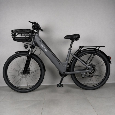 Електровелосипед EVOBIKE Vivo N1 (48V 13Ah 600W ) 26" | зі знімним акумулятором СІРИЙ (ГРАФІТ)