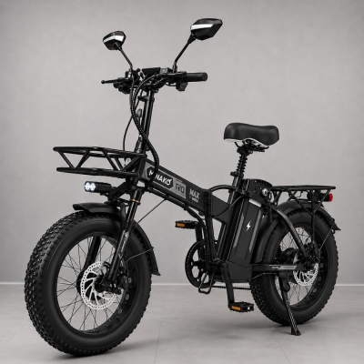 Електровелосипед MINAKO F10 MAX 1200W 48V 21\26\30Ah чорний| зі знімним акумулятором 