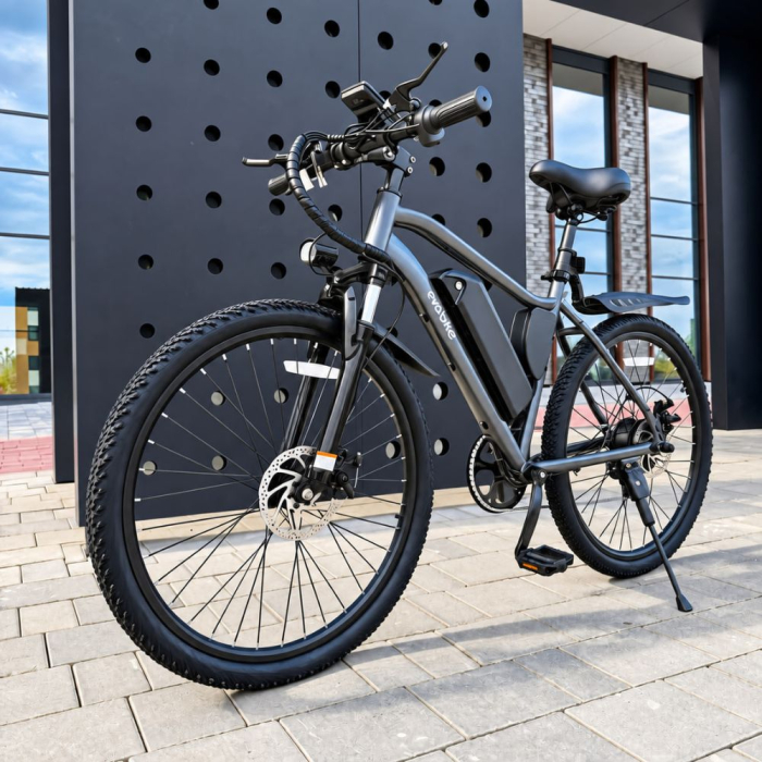 Електровелосипед EVOBIKE Vivo N2 PRO (18Ah 800W ) 26" | зі знімним акумулятором СІРИЙ (ГРАФІТ)