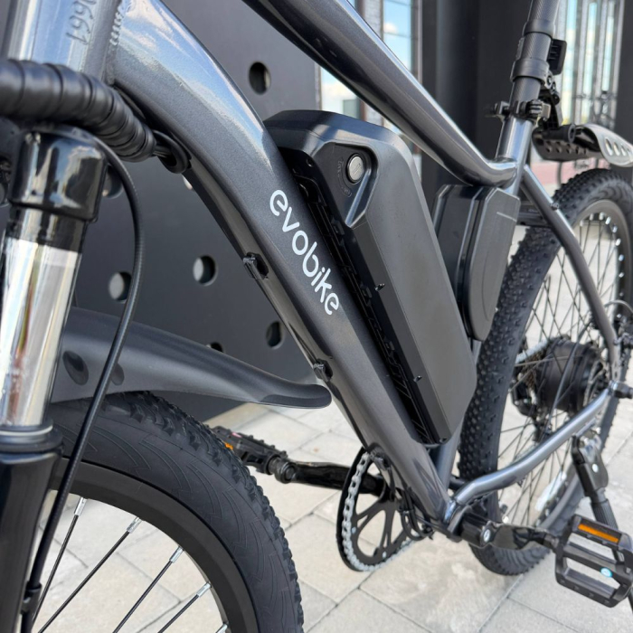 Електровелосипед EVOBIKE Vivo N2 PRO (18Ah 800W ) 26" | зі знімним акумулятором СІРИЙ (ГРАФІТ)