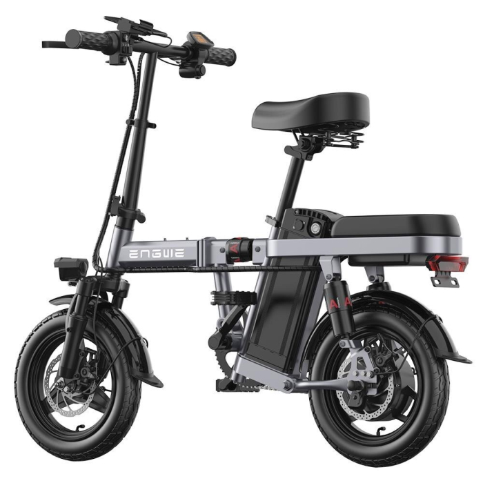 Электровелосипед Engwe T14 (350 Вт, 10 А/ч, 48 в, 25 км/час), колеса 14", серый