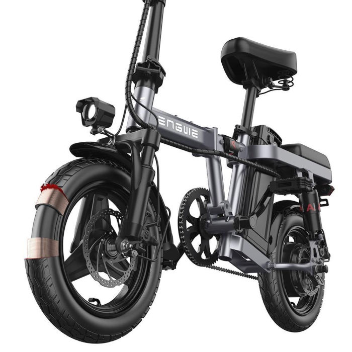 Электровелосипед Engwe T14 (350 Вт, 10 А/ч, 48 в, 25 км/час), колеса 14", серый